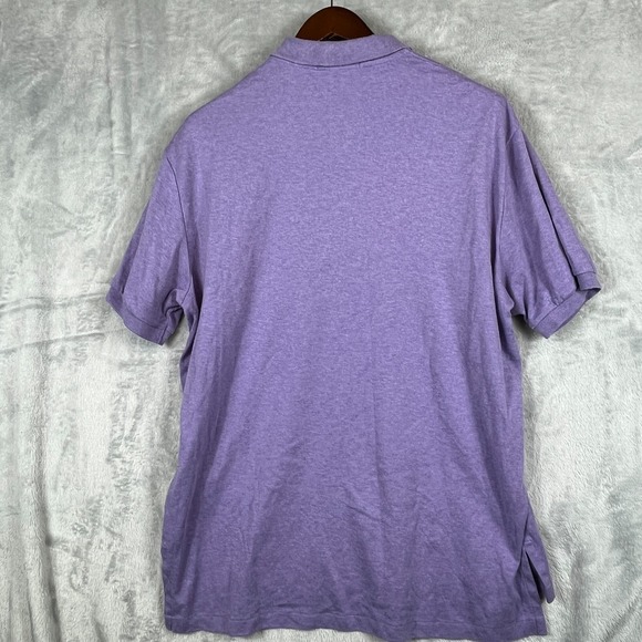 Polo Ralph Lauren Mens L Classic Fit Polo Purple Heather Green Pony Preppy Golf - Picture 8 of 11